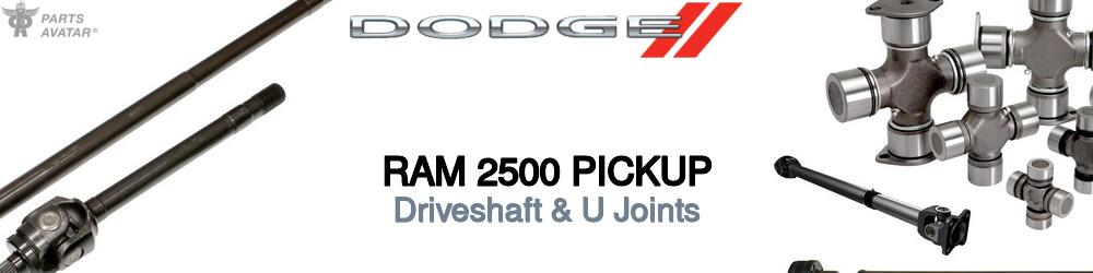 Discover Dodge Ram 2500 pickup U-Joints For Your Vehicle