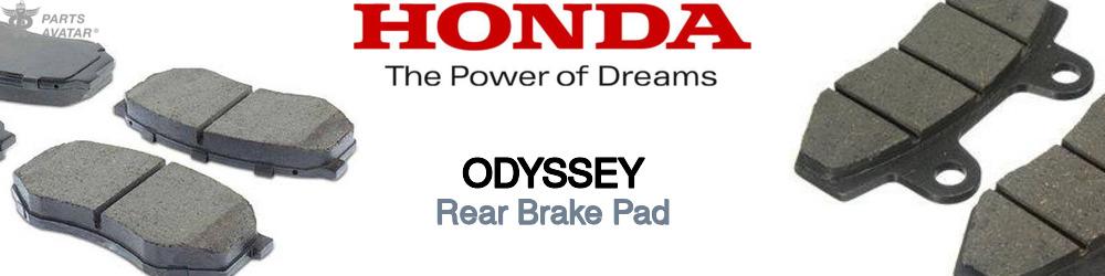 Discover Honda Odyssey Rear Brake Pads For Your Vehicle