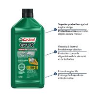 Purchase Top-Quality Castrol GTX High Mileage 10W30 Engine Oil by CASTROL 08