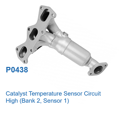 P0438 - Catalyst Temperature Sensor Circuit High B2S1