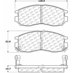 Order Front Ceramic Pads by CENTRIC PARTS - 103.04840 For Your Vehicle