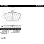 Order Front Ceramic Pads by CENTRIC PARTS - 103.05980 For Your Vehicle