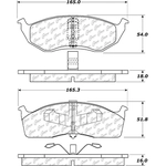 Order Front Ceramic Pads by CENTRIC PARTS - 103.06420 For Your Vehicle