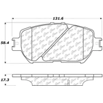 Order Front Ceramic Pads by CENTRIC PARTS - 103.09080 For Your Vehicle