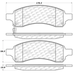 Order Front Ceramic Pads by CENTRIC PARTS - 103.11691 For Your Vehicle