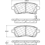 Order Front Ceramic Pads by CENTRIC PARTS - 103.14541 For Your Vehicle