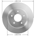 Order Front Disc Brake Rotor by BENDIX GLOBAL - PRT5064FC For Your Vehicle