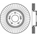 Order Front Disc Brake Rotor by CENTRIC PARTS - 121.51050 For Your Vehicle