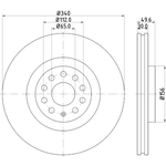 Order HELLA PAGID - 355129241 - Disc Brake Rotor For Your Vehicle