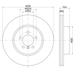 Order HELLA PAGID - 355132801 - Disc Brake Rotor For Your Vehicle