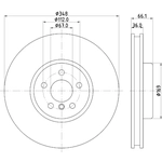 Order HELLA PAGID - 355133621 - Disc Brake Rotor For Your Vehicle