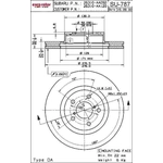 Order ULTRA - SU787 - Front Disc Brake Rotor For Your Vehicle