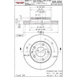 Order Front Disc Brake Rotor by ULTRA - MA850 For Your Vehicle