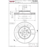 Order Front Disc Brake Rotor by ULTRA - TO693 For Your Vehicle