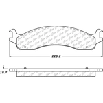 Order Front High Performance Pads by CENTRIC PARTS - 306.06550 For Your Vehicle