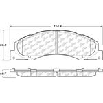 Order Front High Performance Pads by CENTRIC PARTS - 306.13280 For Your Vehicle