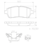 Order Front Premium Ceramic Pads by BREMBO - P24072N For Your Vehicle