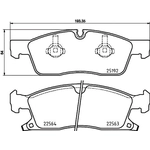 Order Front Premium Ceramic Pads by BREMBO - P37022N For Your Vehicle