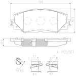 Order Front Premium Ceramic Pads by BREMBO - P83082N For Your Vehicle