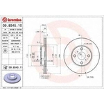 Order Front Premium Rotor by BREMBO - 09.8545.11 For Your Vehicle