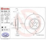 Order Front Premium Rotor by BREMBO - 09.C542.11 For Your Vehicle