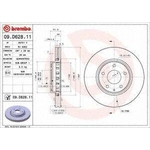 Order Front Premium Rotor by BREMBO - 09.D628.11 For Your Vehicle