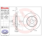 Order Front Premium Rotor by BREMBO - 09.N124.11 For Your Vehicle