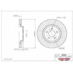 Order Front Premium Rotor by EUROROTOR - 53230 For Your Vehicle