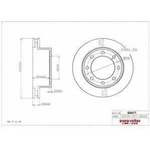 Order Front Premium Rotor by EUROROTOR - 54411 For Your Vehicle