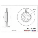 Order Front Premium Rotor by EUROROTOR - AU2001 For Your Vehicle