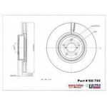 Order Front Premium Rotor by EUROROTOR - SU795 For Your Vehicle