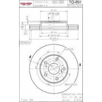 Order EUROROTOR - TO691 - Front Premium Rotor For Your Vehicle