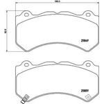 Order Front Premium Semi Metallic Pads by BREMBO - P37018 For Your Vehicle