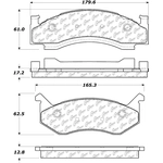 Order Front Premium Semi Metallic Pads by CENTRIC PARTS - 300.01230 For Your Vehicle