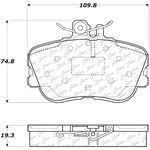 Order Front Semi Metallic Pads by CENTRIC PARTS - 102.06550 For Your Vehicle