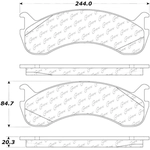 Order Front Semi Metallic Pads by CENTRIC PARTS - 102.07860 For Your Vehicle