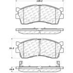 Order Front Semi Metallic Pads by CENTRIC PARTS - 102.08890 For Your Vehicle