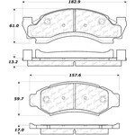 Order Front Severe Duty Semi Metallic Premium Pad by CENTRIC PARTS - 106.03750 For Your Vehicle