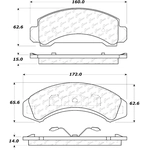 Order Front Severe Duty Semi Metallic Premium Pad by CENTRIC PARTS - 106.03870 For Your Vehicle