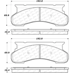 Order Front Severe Duty Semi Metallic Premium Pad by CENTRIC PARTS - 106.04500 For Your Vehicle