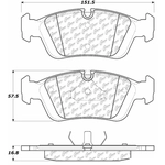 Order Front Severe Duty Semi Metallic Premium Pad by CENTRIC PARTS - 106.05580 For Your Vehicle