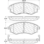 Order Front Severe Duty Semi Metallic Premium Pad by CENTRIC PARTS - 106.07000 For Your Vehicle