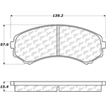 Order Front Severe Duty Semi Metallic Premium Pad by CENTRIC PARTS - 106.08670 For Your Vehicle