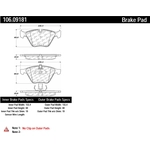 Order Front Severe Duty Semi Metallic Premium Pad by CENTRIC PARTS - 106.09181 For Your Vehicle