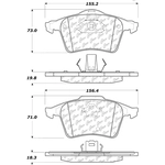 Order Front Severe Duty Semi Metallic Premium Pad by CENTRIC PARTS - 106.10030 For Your Vehicle