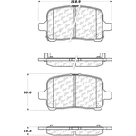 Order Front Severe Duty Semi Metallic Premium Pad by CENTRIC PARTS - 106.10280 For Your Vehicle