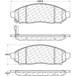 Order Front Severe Duty Semi Metallic Premium Pad by CENTRIC PARTS - 106.10940 For Your Vehicle