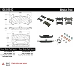 Order Front Super Premium Ceramic Pads by CENTRIC PARTS - 105.01540 For Your Vehicle