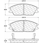 Order Front Super Premium Ceramic Pads by CENTRIC PARTS - 105.04400 For Your Vehicle