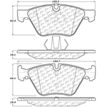 Order Front Super Premium Ceramic Pads by CENTRIC PARTS - 105.10610 For Your Vehicle